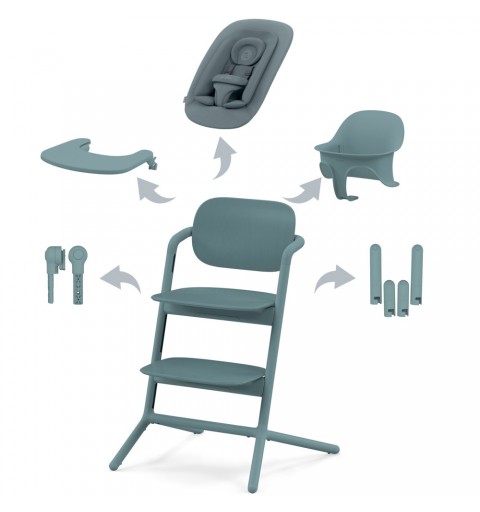 Cybex Lemo 2 - krzesełko do karmienia, zestaw 4-in-1 | Sand White